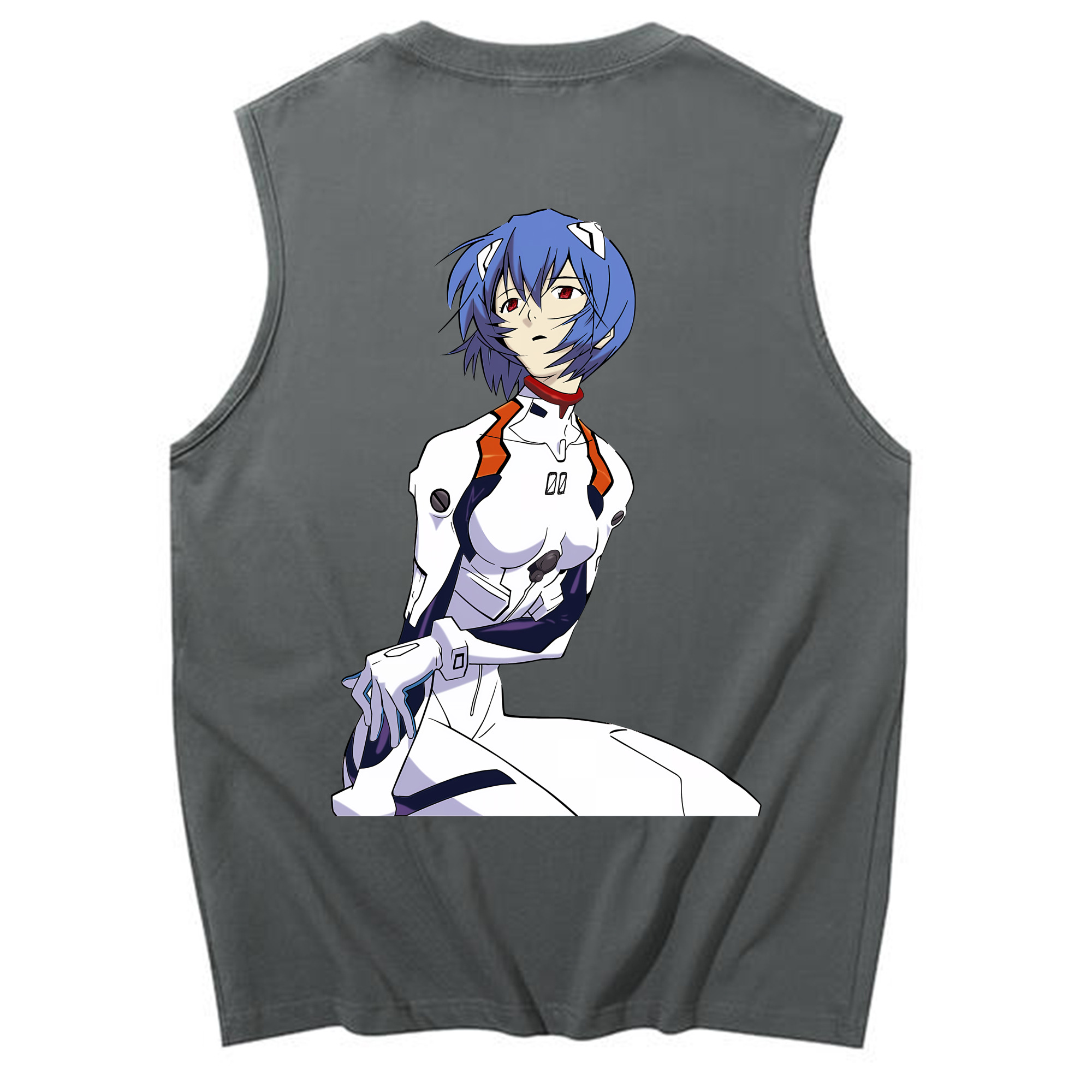 （画像用） EVA 新世紀エヴァンゲリオン コットン100％タンクトップ（背面プリント）